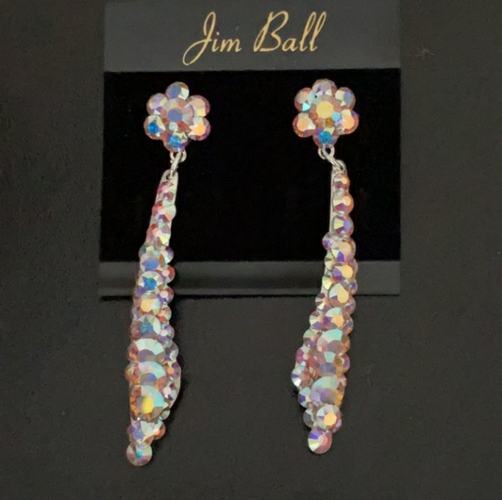 ✨SALE: 2 for 50% off!✨ Jim Ball Multicolored Swarovski Drop Earrings